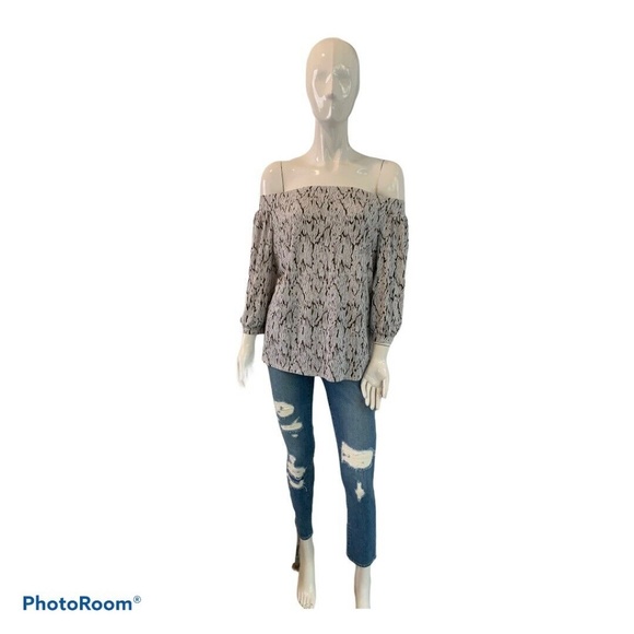 New Laundry By Shelli Segal Off the Shoulder Top M - Picture 4 of 11